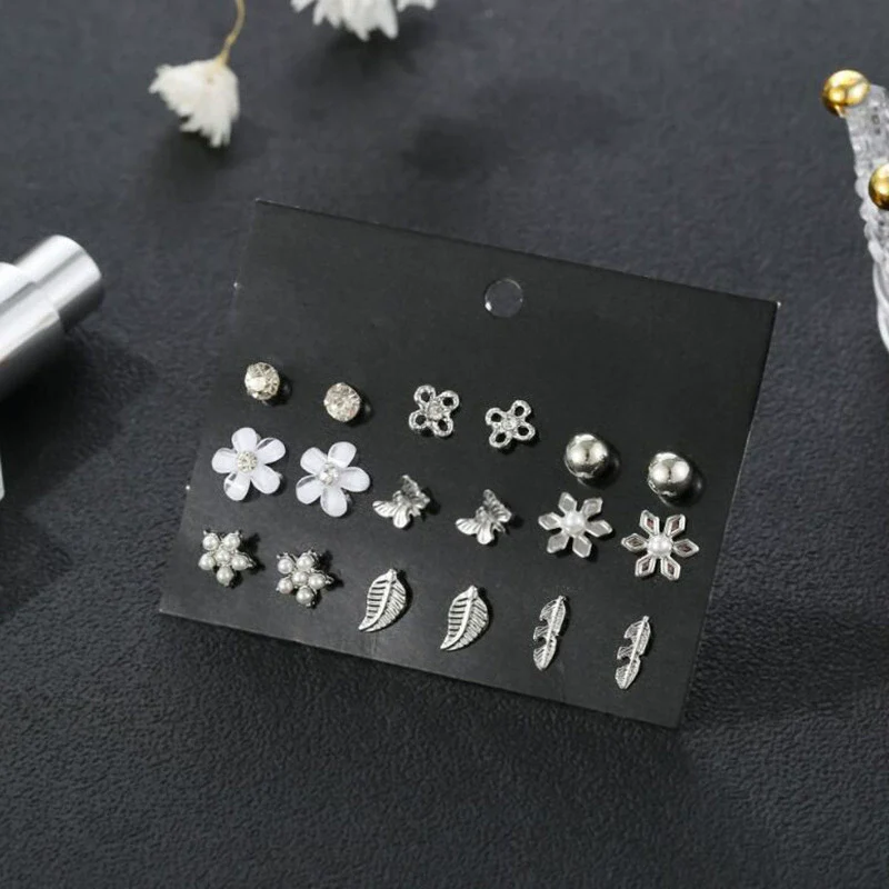 Wholesale Earrings Set Geometric Crystal Stainless Steel Microinlay - Image 20