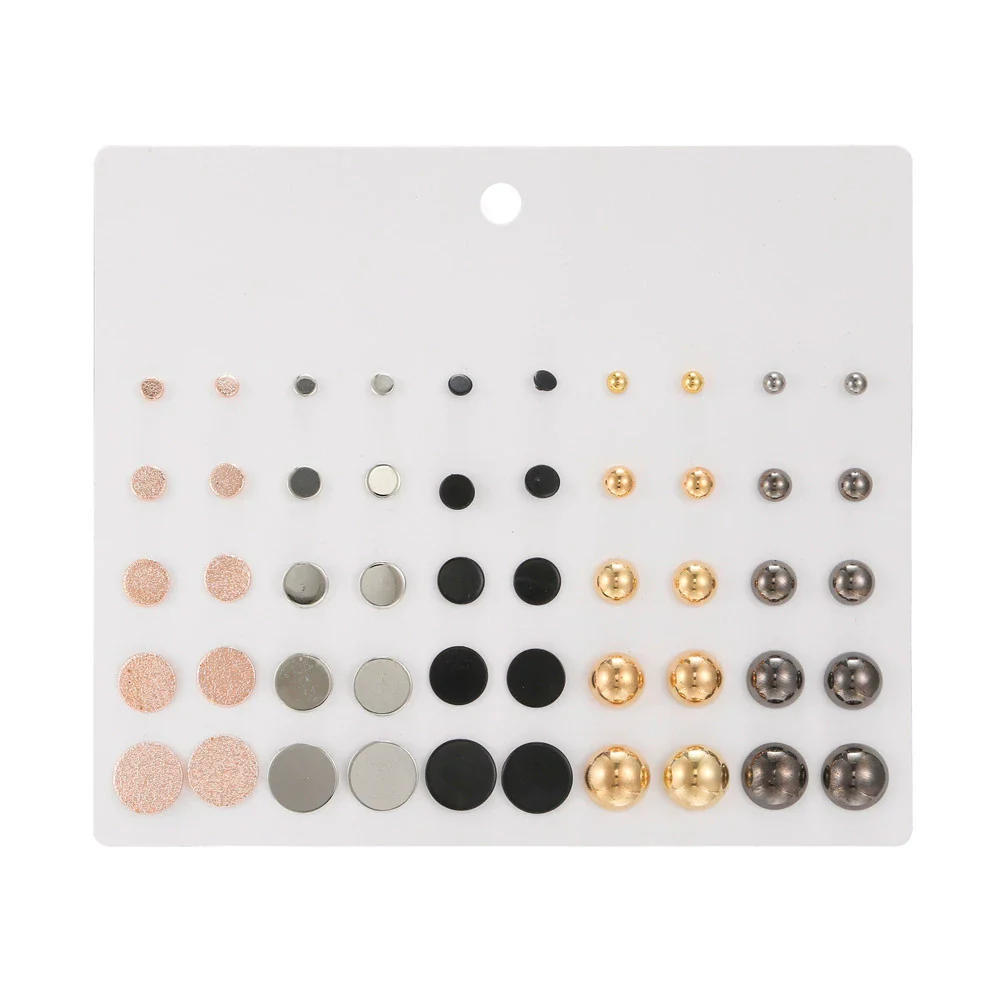 Wholesale Earrings Set Geometric Crystal Stainless Steel Microinlay - Image 21