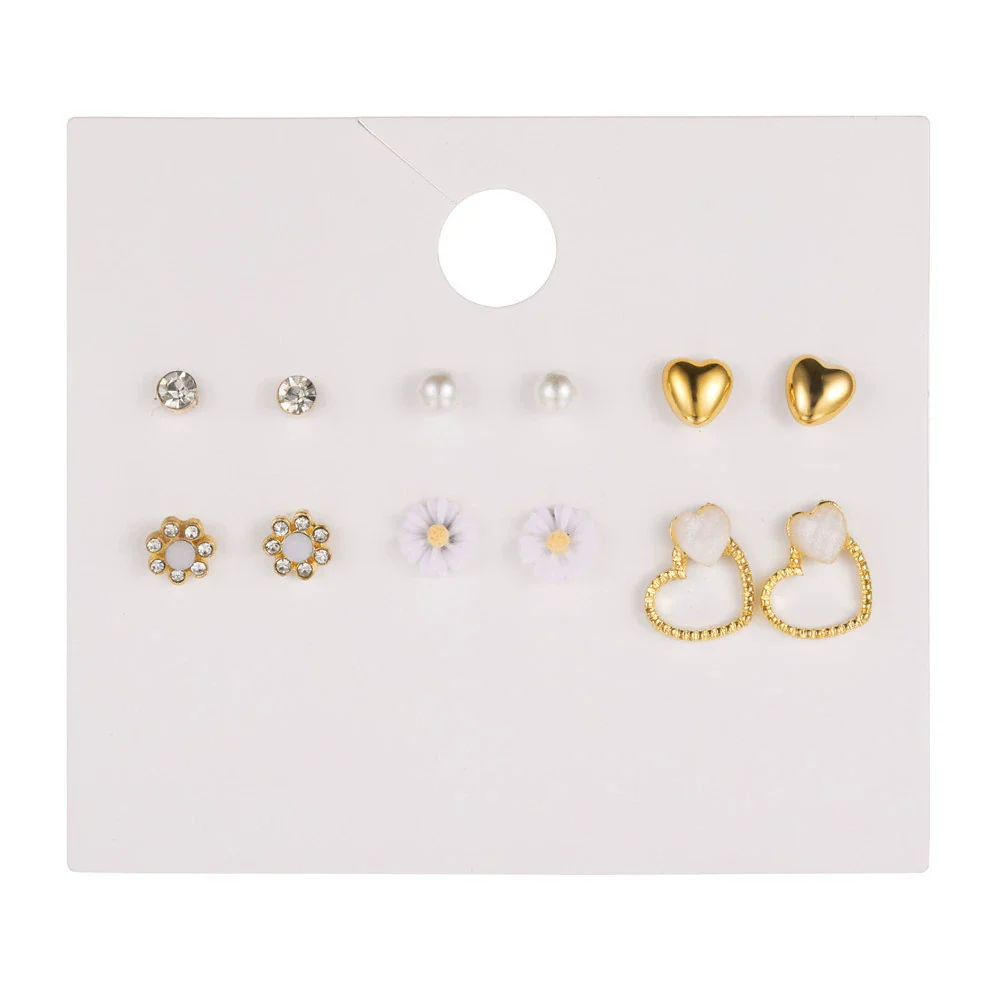 Wholesale Earrings Set Geometric Crystal Stainless Steel Microinlay - Image 22