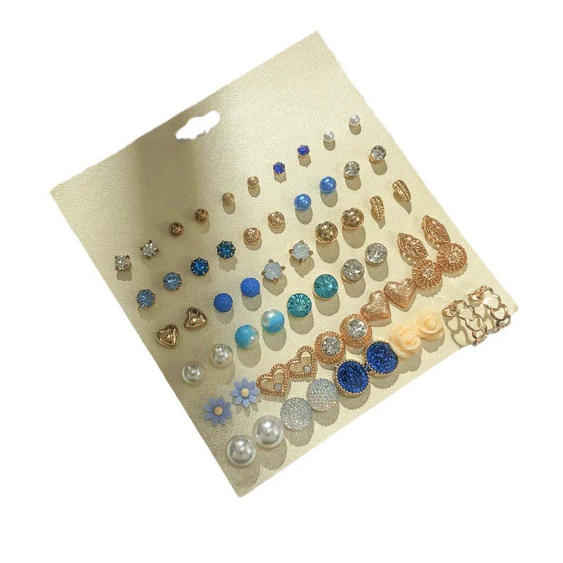 Wholesale Earrings Set Geometric Crystal Stainless Steel Microinlay - Image 5