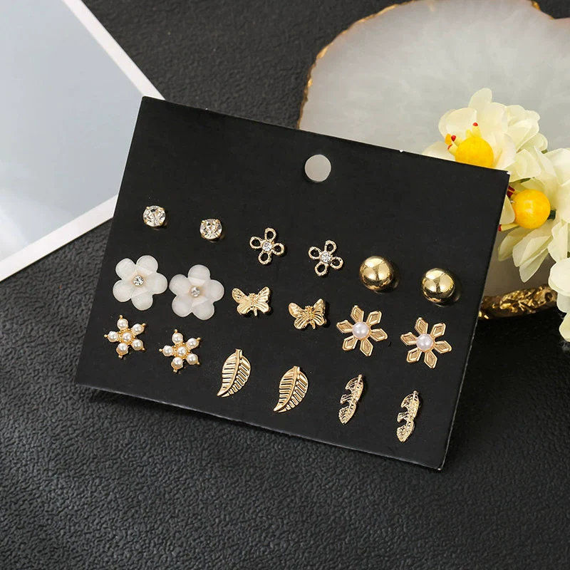 Wholesale Earrings Set Geometric Crystal Stainless Steel Microinlay - Image 9