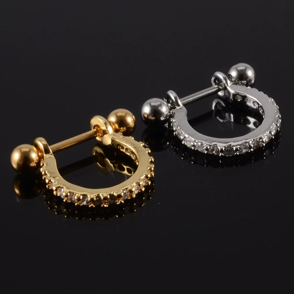 Wholesale Earrings Stainless Steel Copper Inlaid Zircon Leaf Heartshaped Fashionable - Image 7
