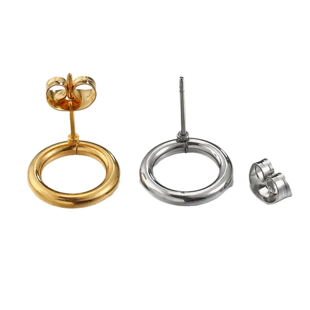 Wholesale Earrings Stainless Steel Geometric Vacuum Plated Handmade - Image 5