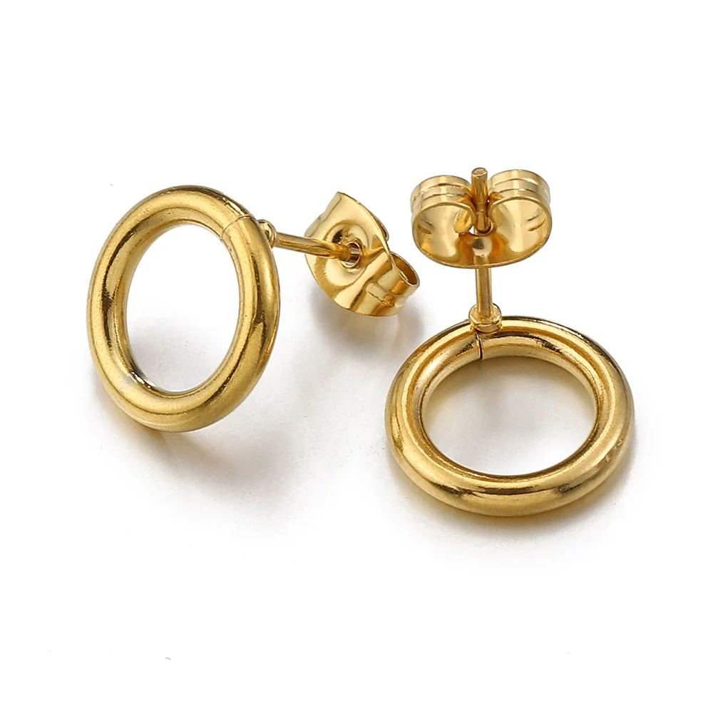 Wholesale Earrings Stainless Steel Geometric Vacuum Plated Handmade - Image 6