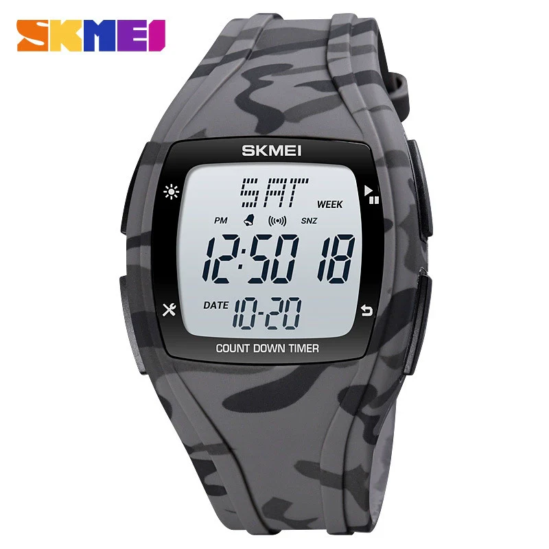 Wholesale Electronic Watch Resin Case Plastic Mirror Silicone Strap Round Dial For Couple - Image 4