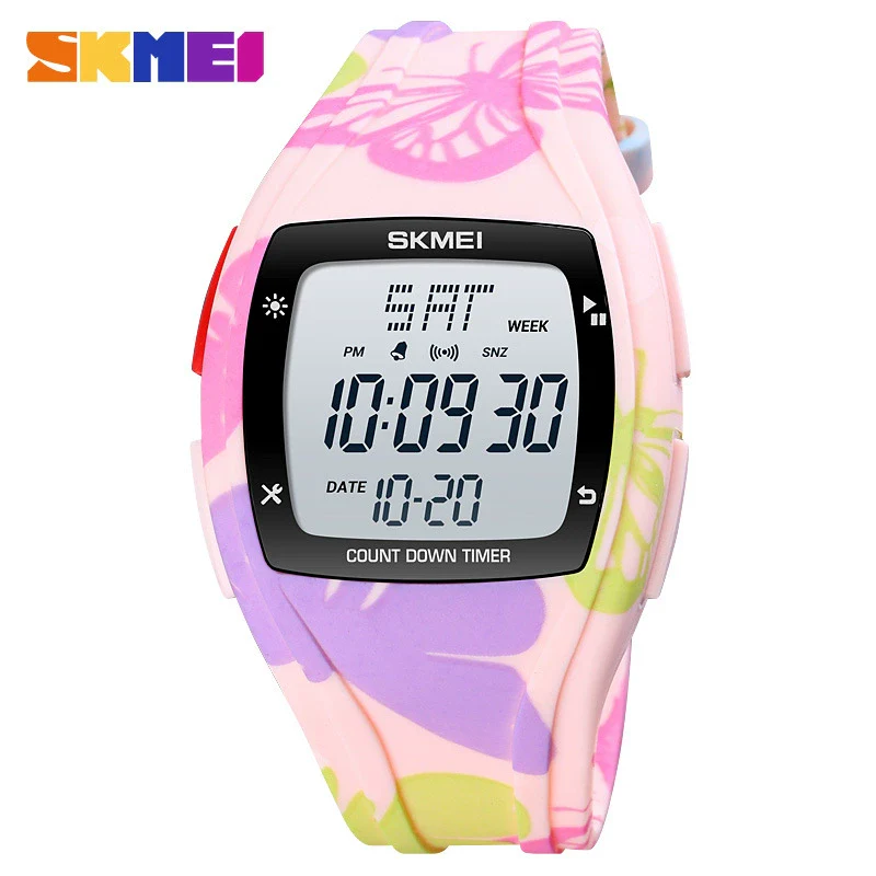 Wholesale Electronic Watch Resin Case Plastic Mirror Silicone Strap Round Dial For Couple - Image 5