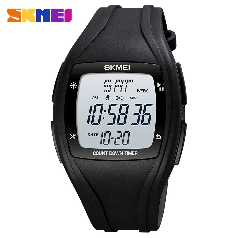 Wholesale Electronic Watch Resin Case Plastic Mirror Silicone Strap Round Dial For Couple - Image 6