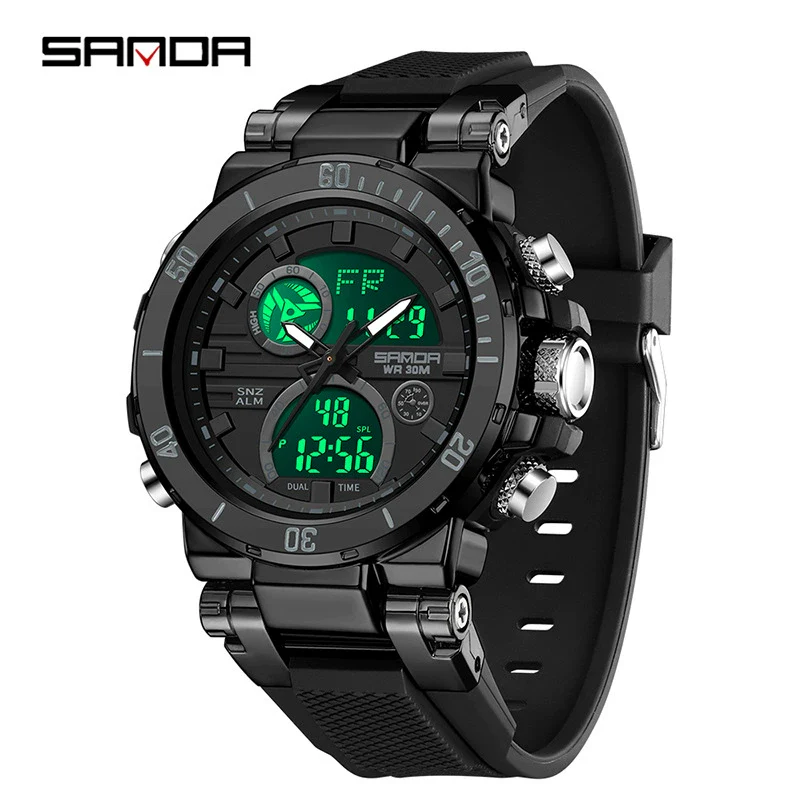Wholesale Electronic Watch Zinc Alloyabs Case Acrylic Mirror Round Dial Men's Watch For Students With Multifunctional Luminous Waterproof Outdoor Sports And Casual Style - Image 10