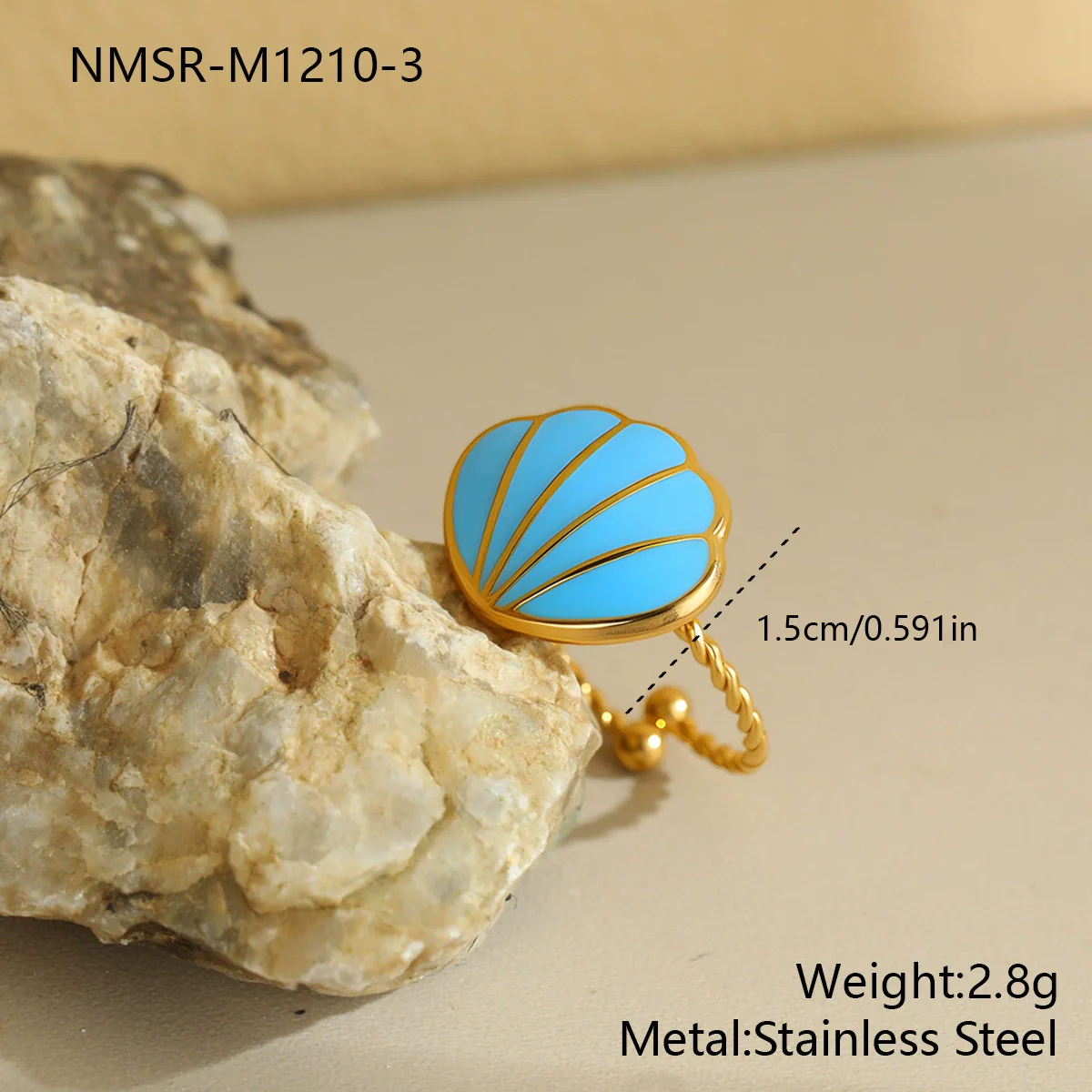 Wholesale Electroplated Geometric Stainless Steel Open Ring Jewelry For Women - Image 8
