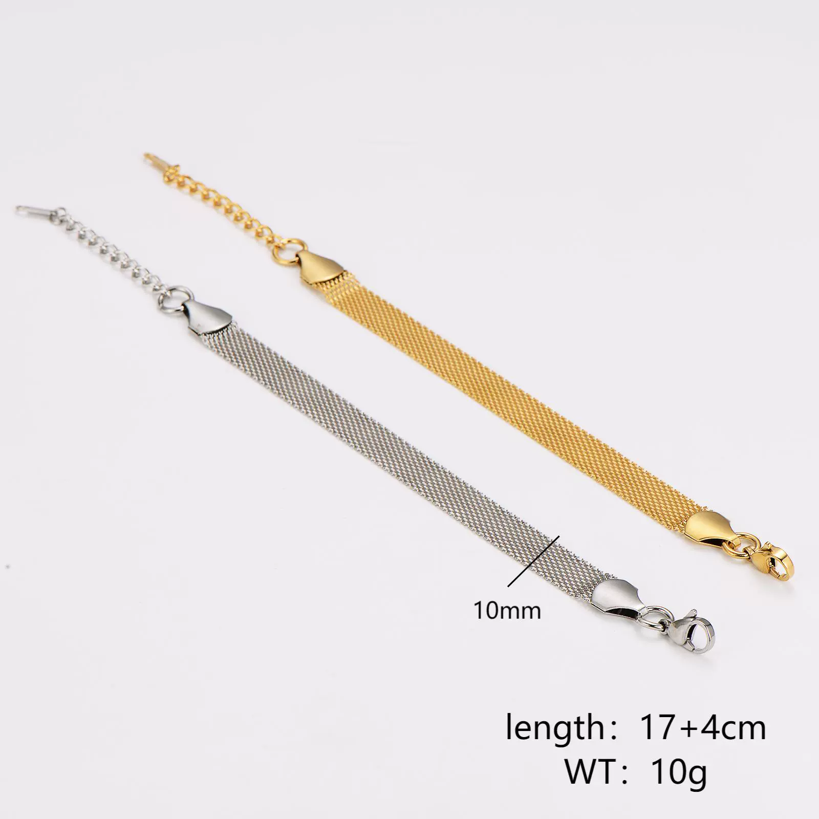 Wholesale Electroplated Geometric Stainless Steel Watch Net Bracelet Unisex Luxury Retro Jewelry - Image 3