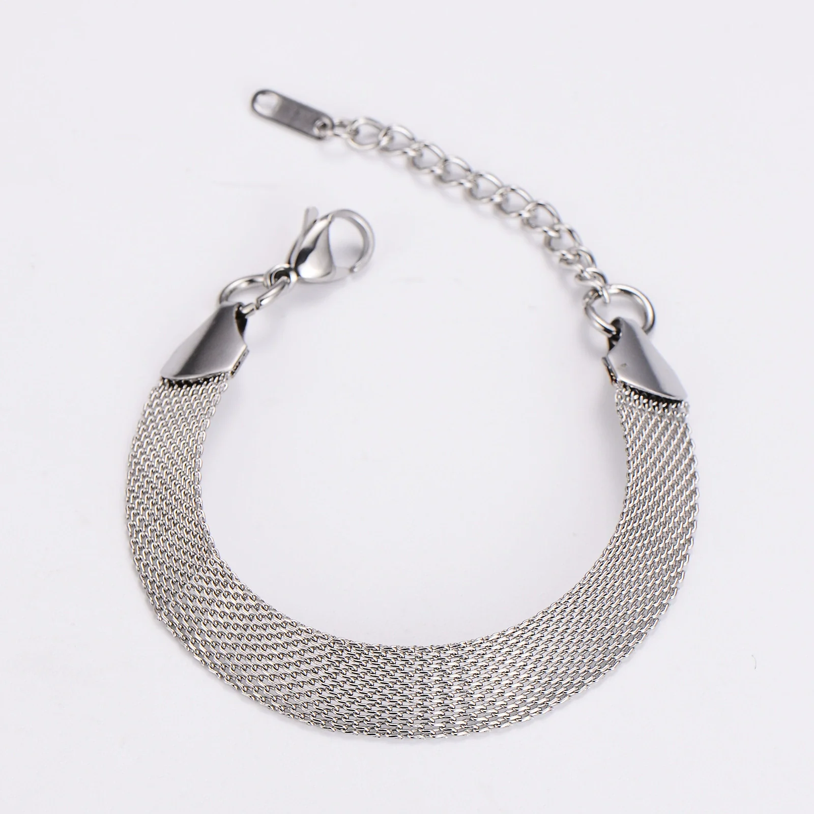 Wholesale Electroplated Geometric Stainless Steel Watch Net Bracelet Unisex Luxury Retro Jewelry - Image 6