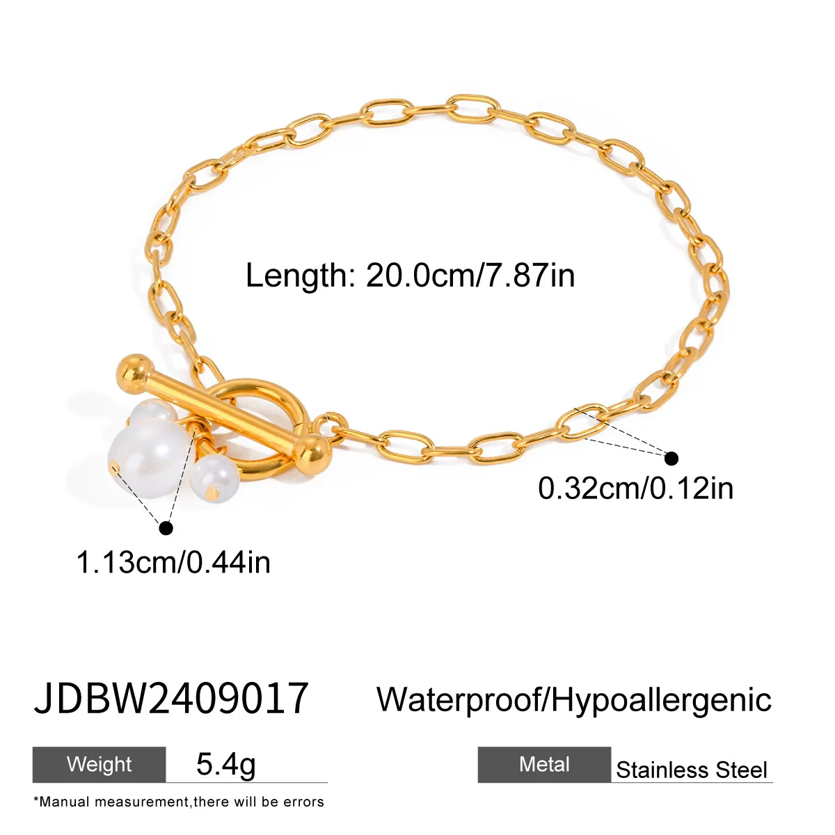 Wholesale Electroplated Geometric Stainless Steel Women's Bracelet - Image 7