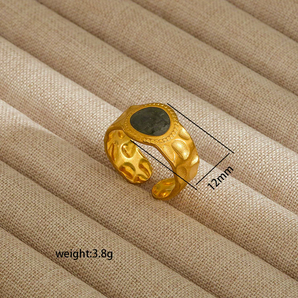 Wholesale Electroplated Heart Shape Geometric Titanium Steel Open Ring For Women And Unisex Ins Style Jewelry - Image 22