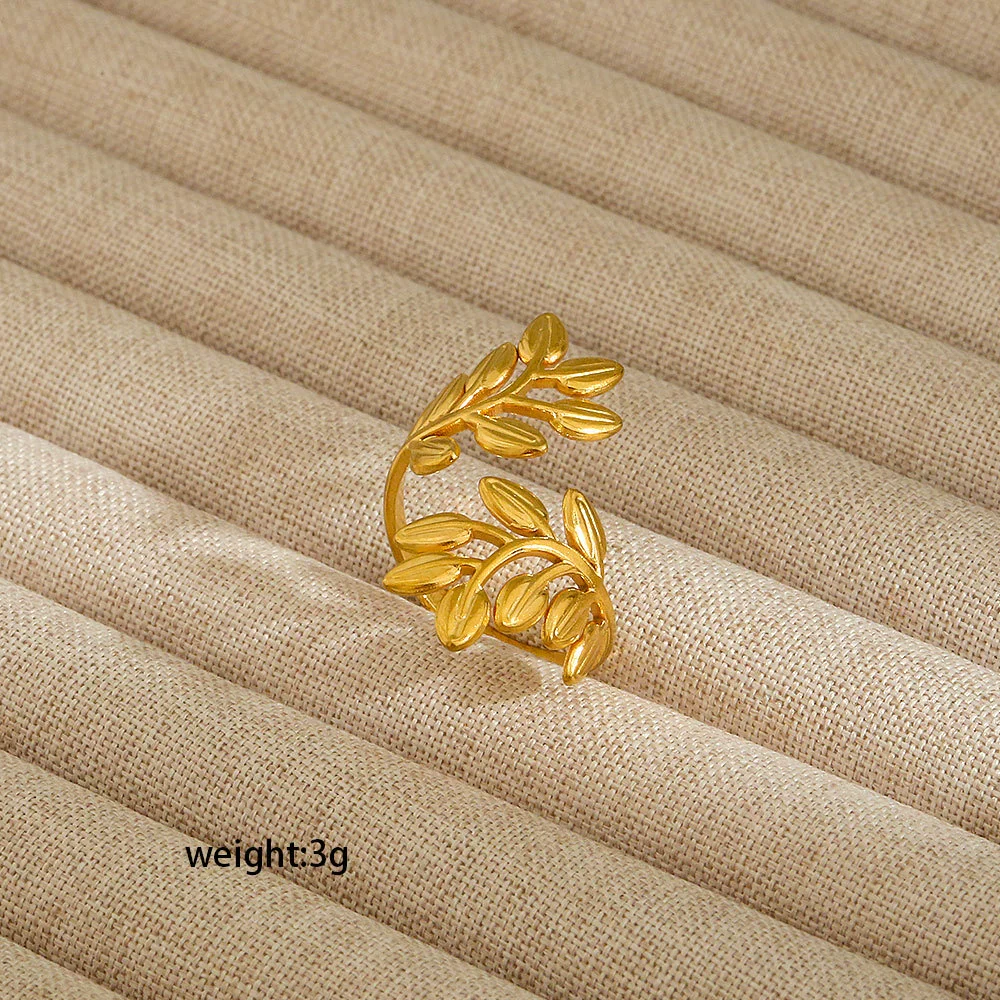 Wholesale Electroplated Heart Shape Geometric Titanium Steel Open Ring For Women And Unisex Ins Style Jewelry - Image 45