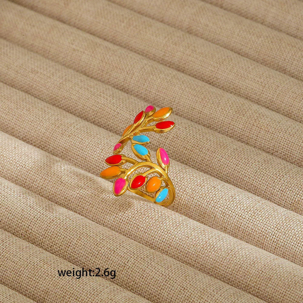 Wholesale Electroplated Heart Shape Geometric Titanium Steel Open Ring For Women And Unisex Ins Style Jewelry - Image 59