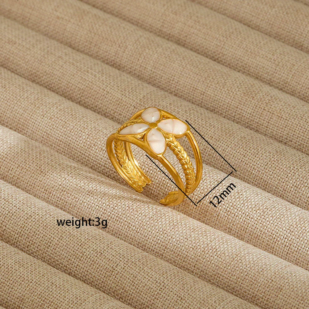 Wholesale Electroplated Heart Shape Geometric Titanium Steel Open Ring For Women And Unisex Ins Style Jewelry - Image 60