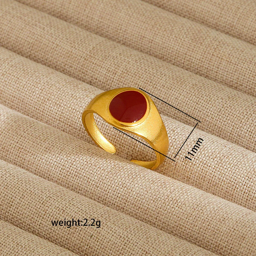 Wholesale Electroplated Heart Shape Geometric Titanium Steel Open Ring For Women And Unisex Ins Style Jewelry - Image 67