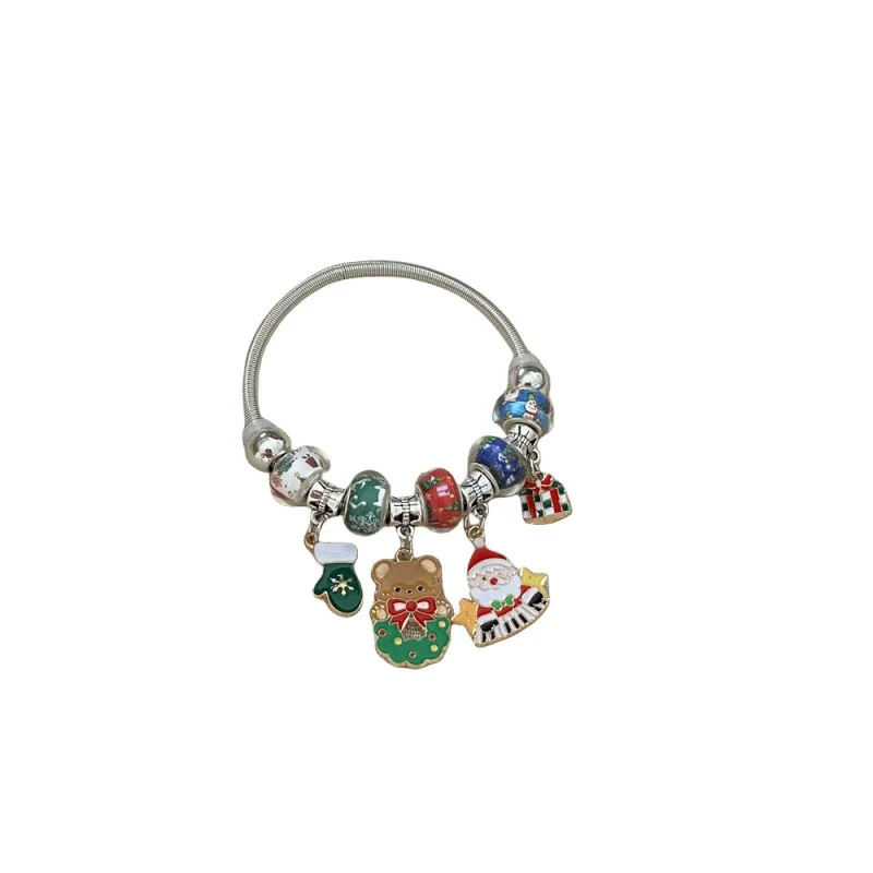 Wholesale Electroplated Metal Cartoon Characters Beaded Bracelet For Women - Image 5