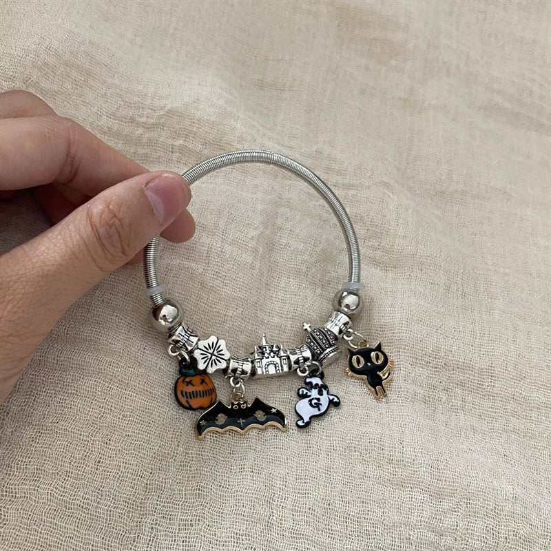 Wholesale Electroplated Metal Cartoon Characters Beaded Bracelet For Women - Image 6