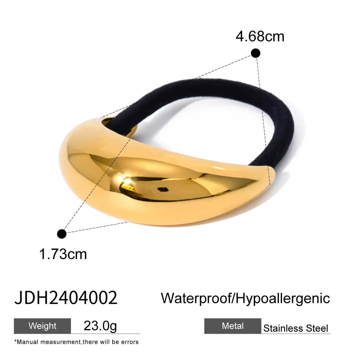 Wholesale Electroplated Stainless Steel Hair Ring Ponytail Hair Rope Women's Natural High Elasticity Accessories - Image 8