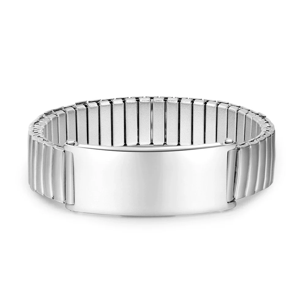 Wholesale Fashion Elastic Titanium Steel Bracelet With Geometric Style And Electroplating Design Unisex - Image 4