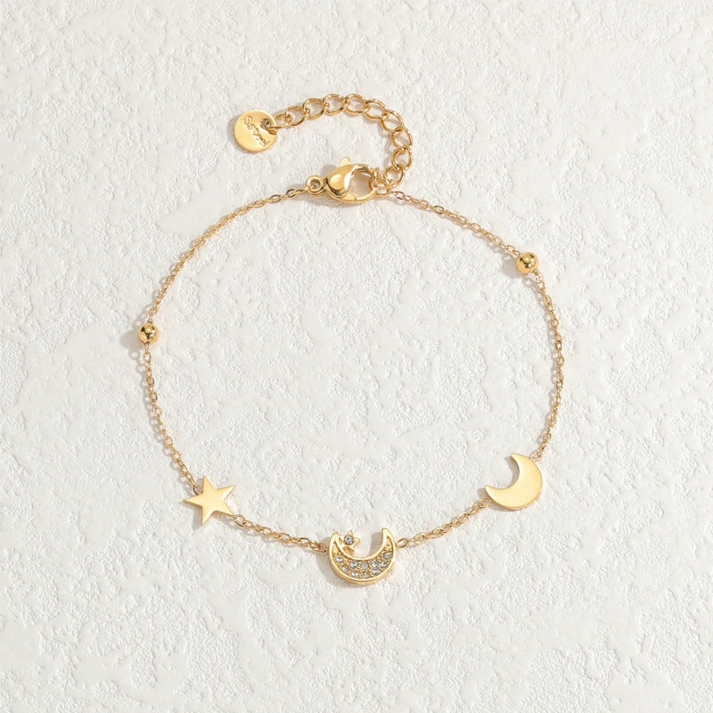 Wholesale Fashion Heart Shape Stainless Steel Electroplated Women's Love Bracelet - Image 11