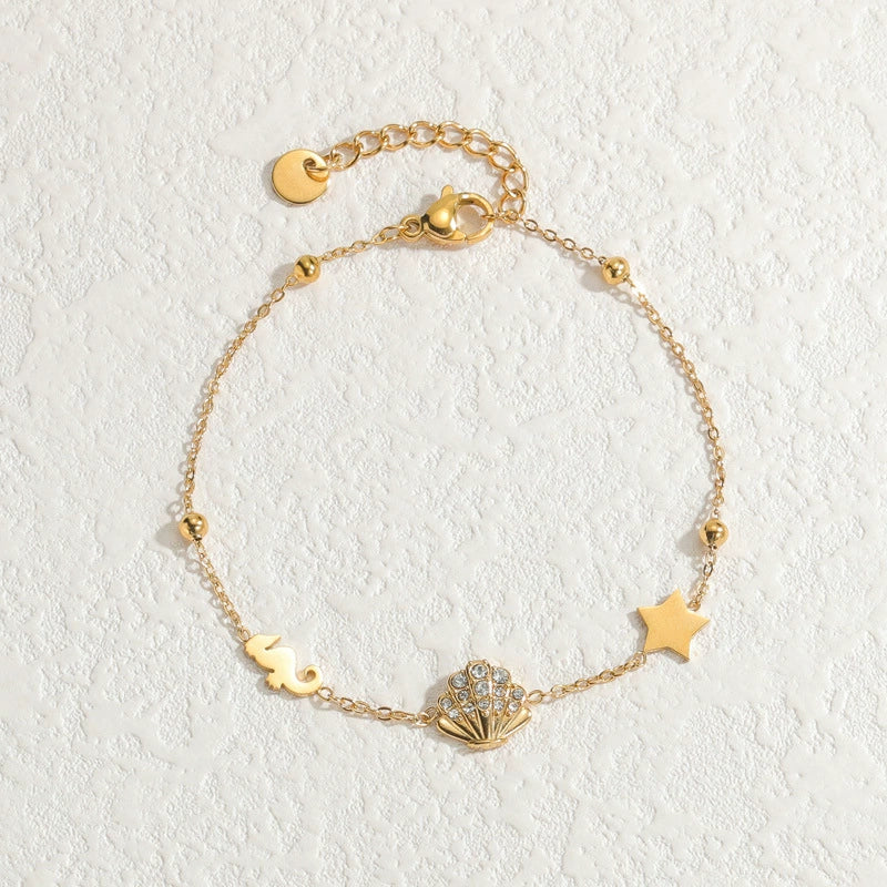 Wholesale Fashion Heart Shape Stainless Steel Electroplated Women's Love Bracelet - Image 15