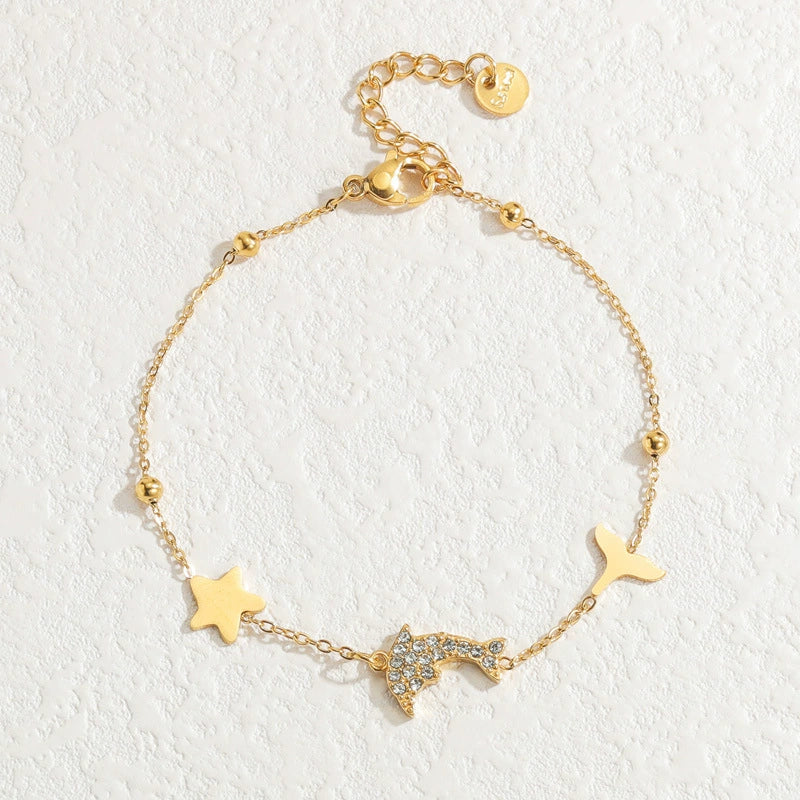 Wholesale Fashion Heart Shape Stainless Steel Electroplated Women's Love Bracelet - Image 16