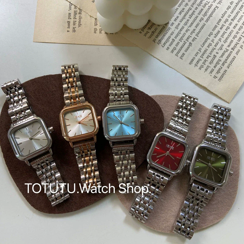 Wholesale Fashion Simple Square Dial Stainless Steel Band Watch For Women - Image 4