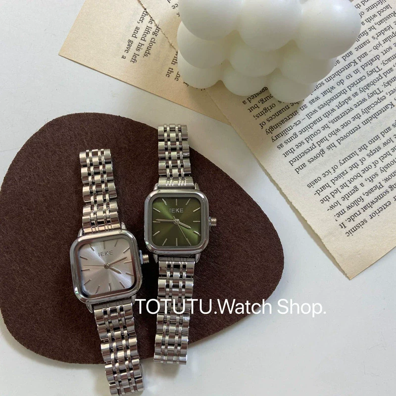 Wholesale Fashion Simple Square Dial Stainless Steel Band Watch For Women - Image 5