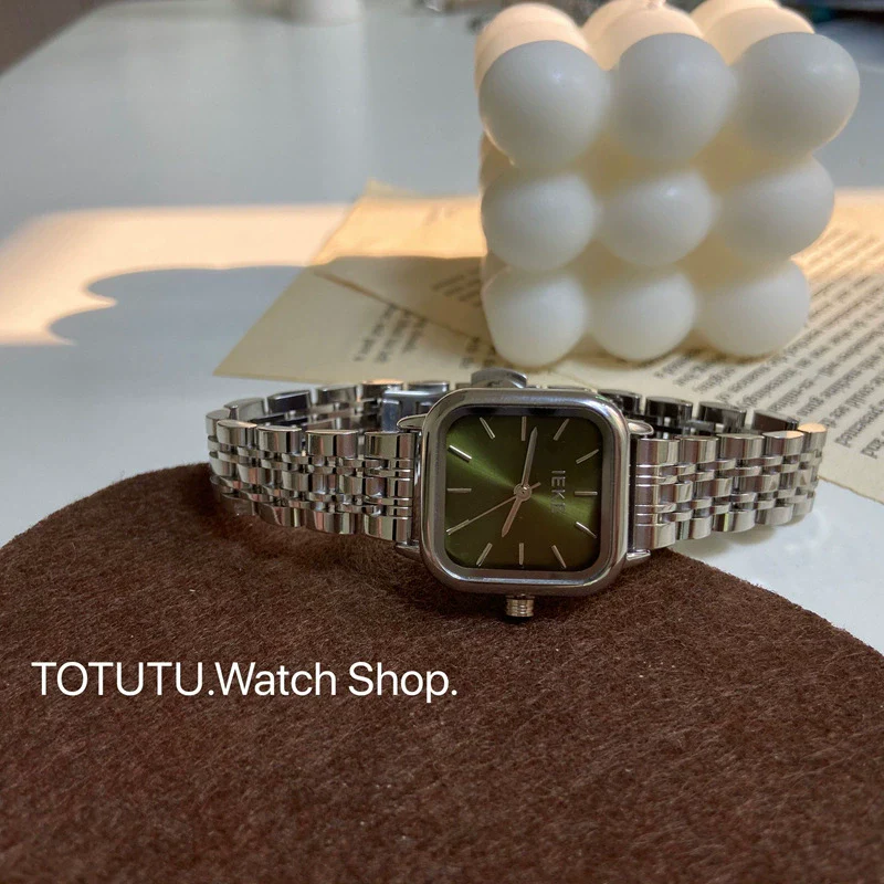 Wholesale Fashion Simple Square Dial Stainless Steel Band Watch For Women - Image 7