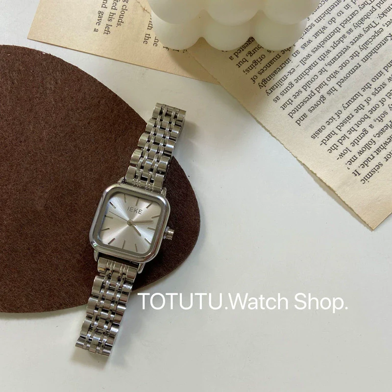 Wholesale Fashion Simple Square Dial Stainless Steel Band Watch For Women - Image 8