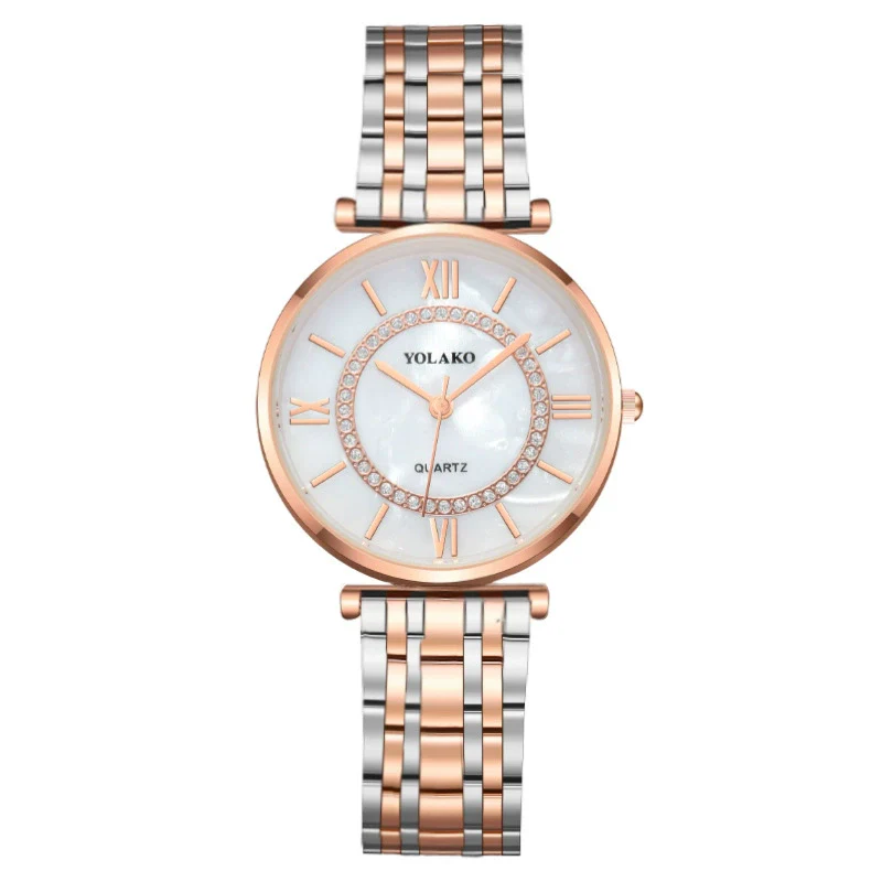 Wholesale Fashionable Women's Metal Band Quartz Watch With Ferris Wheel Design