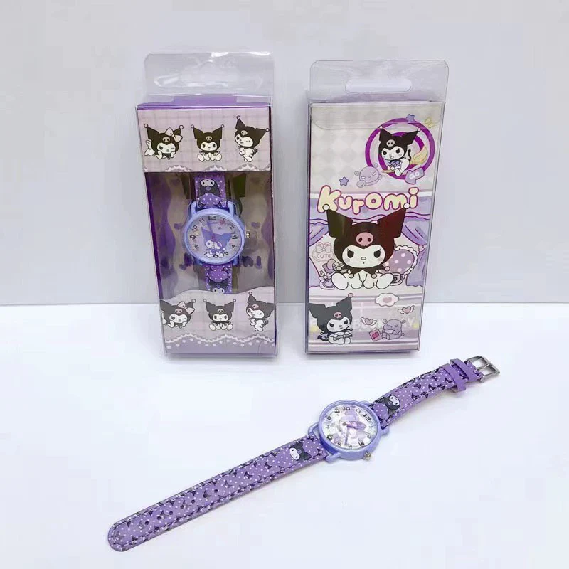 Wholesale Female Casual Alloy And Plastic Sanrio Kitty Heart Cartoon Quartz Watch With Spiral Crown And Pin Buckle - Image 5