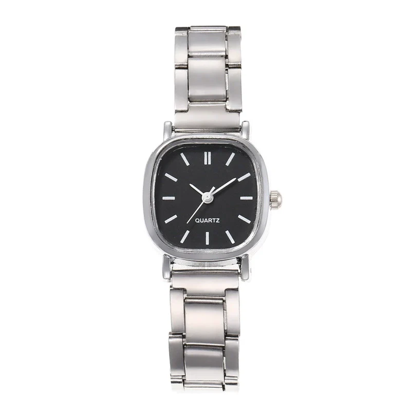Wholesale Female Retro Square Compact Simple Popular Ins Style Steel Band Quartz Watch - Image 4