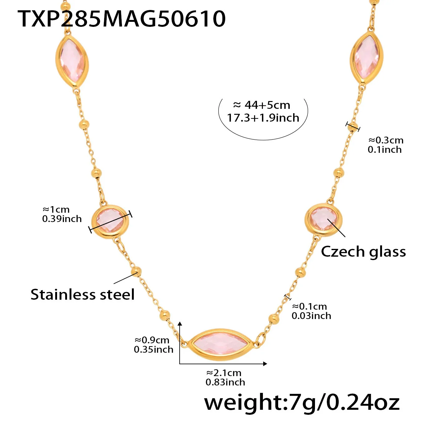 Wholesale Ferris Wheel Geometric Zircon Stainless Steel And Titanium Steel Electroplated Necklace For Ladies - Image 10