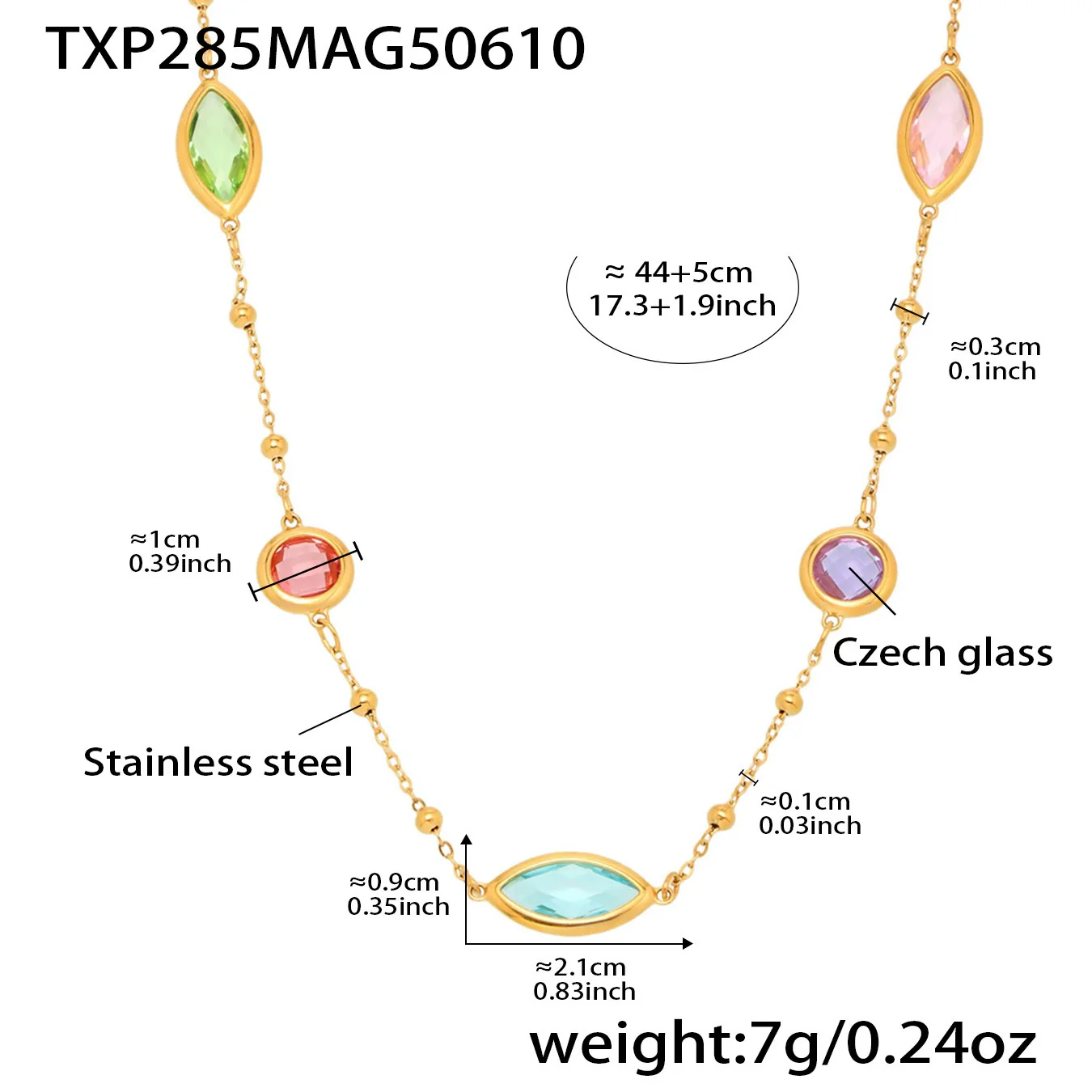 Wholesale Ferris Wheel Geometric Zircon Stainless Steel And Titanium Steel Electroplated Necklace For Ladies - Image 11