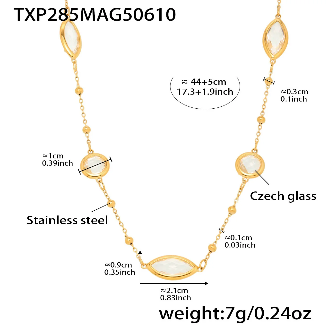 Wholesale Ferris Wheel Geometric Zircon Stainless Steel And Titanium Steel Electroplated Necklace For Ladies - Image 6