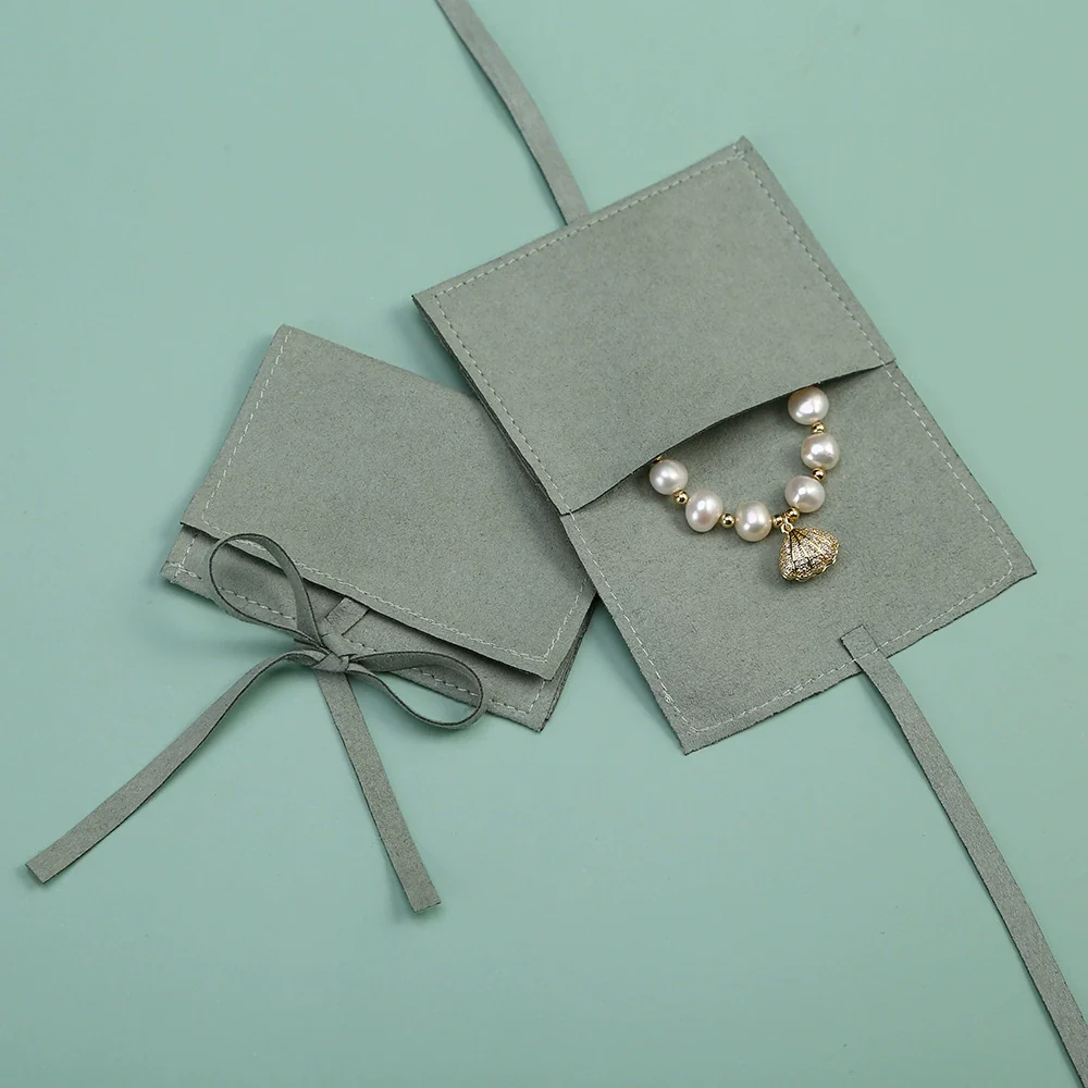 Wholesale Flap Bag Jewelry Packaging Bag In Superfine Fiber - Image 11