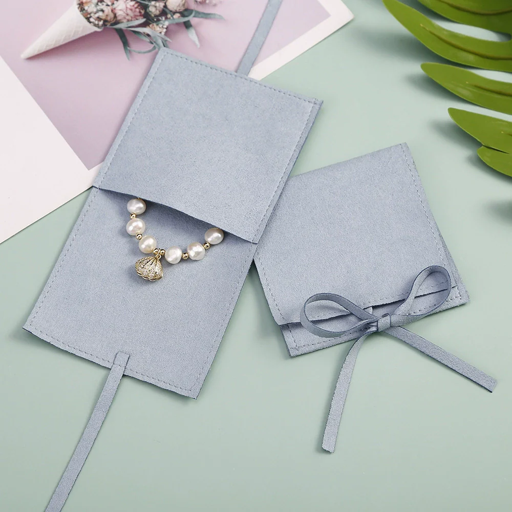 Wholesale Flap Bag Jewelry Packaging Bag In Superfine Fiber - Image 13