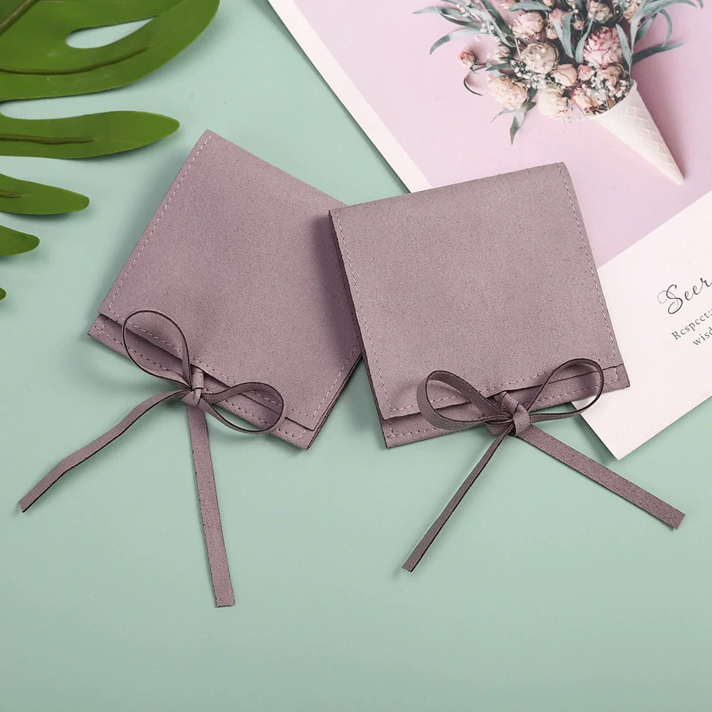 Wholesale Flap Bag Jewelry Packaging Bag In Superfine Fiber - Image 14