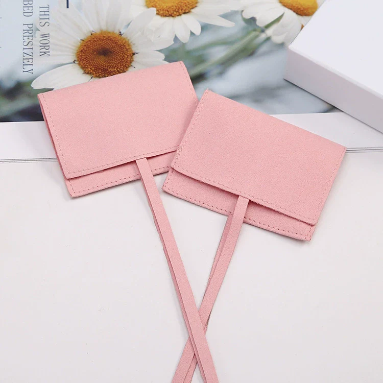 Wholesale Flap Bag Jewelry Packaging Bag In Superfine Fiber - Image 5