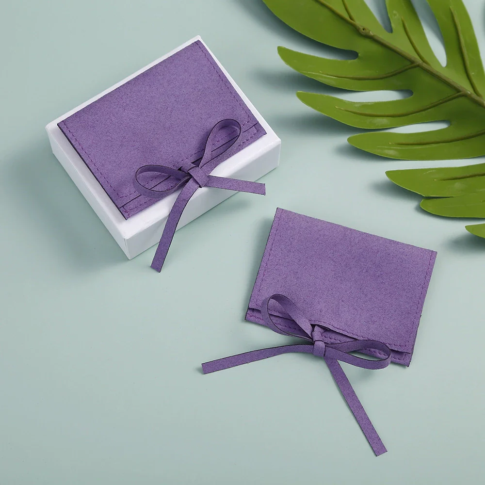 Wholesale Flap Bag Jewelry Packaging Bag In Superfine Fiber - Image 8