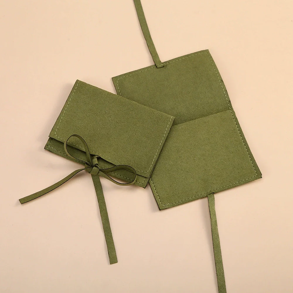 Wholesale Flap Bag Jewelry Packaging Bag In Superfine Fiber - Image 9