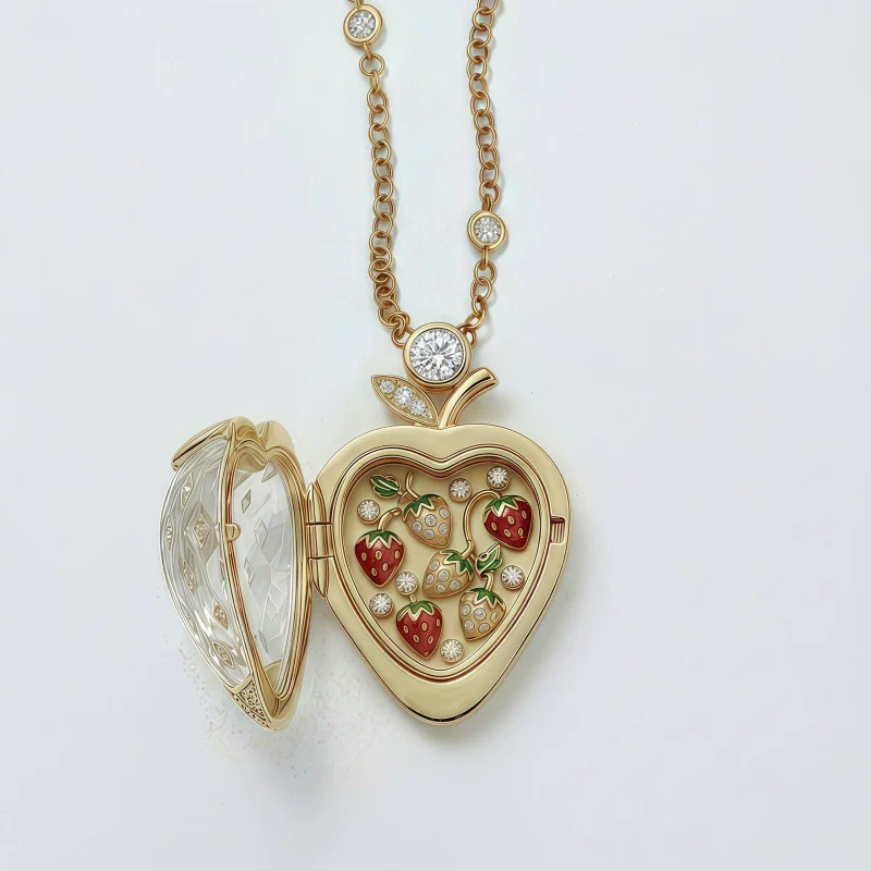Wholesale Fruit Shaped Copper Electroplated Necklace Unisex Jewelry Accessories - Image 3