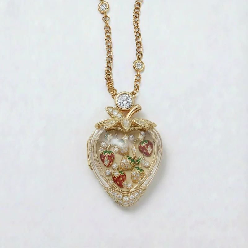 Wholesale Fruit Shaped Copper Electroplated Necklace Unisex Jewelry Accessories - Image 4