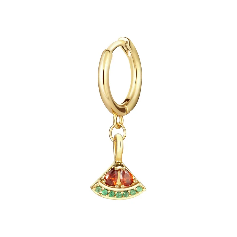 Wholesale Fruit Style Copper Earrings With Real Gold Plating For Women - Image 13