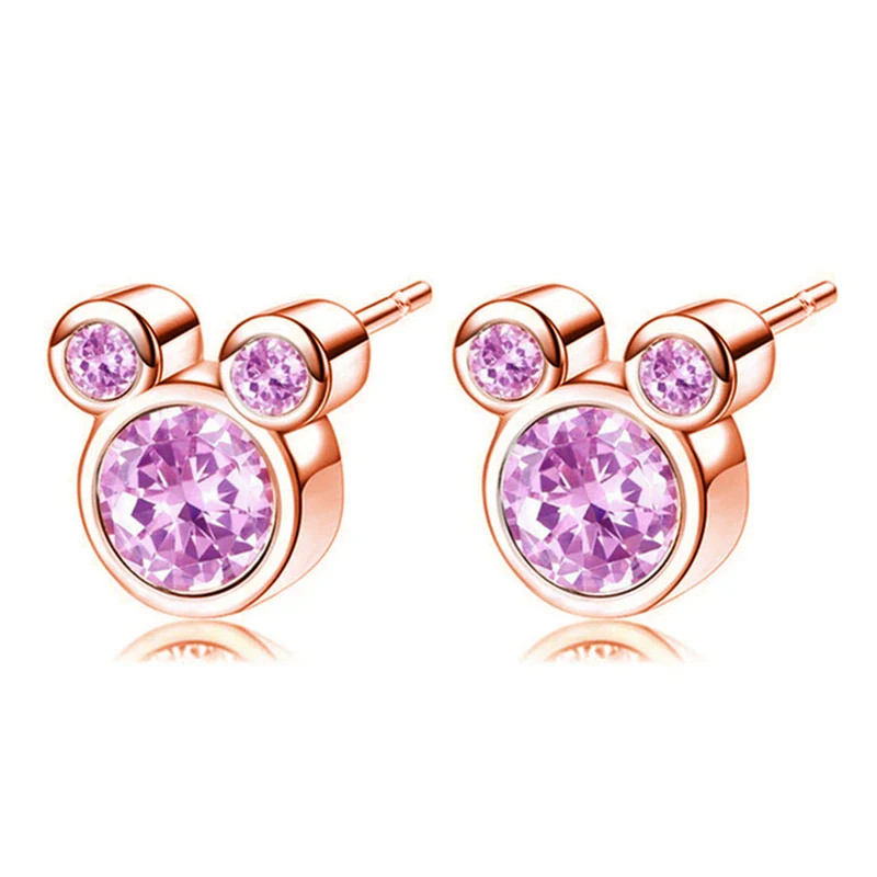 Wholesale Geometric Alloy Electroplated Lion Cartoon Asymmetric Cz Earrings For Women And Kids - Image 14