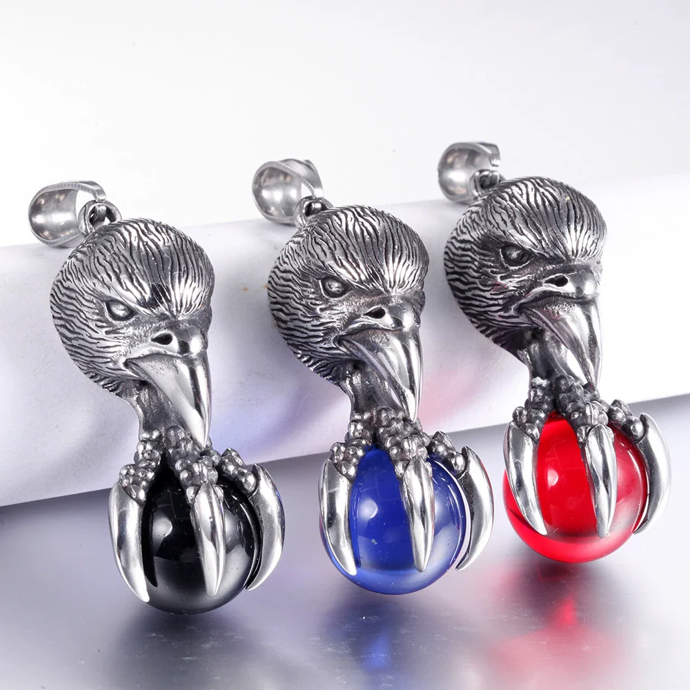 Wholesale Geometric Casting Stainless Steel Bird Pendant Necklace For Men And Women - Image 3