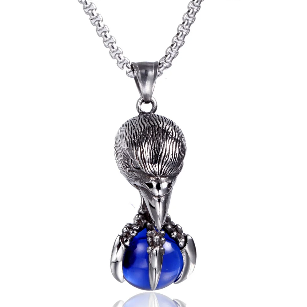 Wholesale Geometric Casting Stainless Steel Bird Pendant Necklace For Men And Women - Image 6